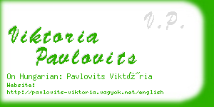 viktoria pavlovits business card